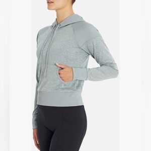 Jessica Simpson Active Gray Sweater Hooded Sweatshirt Casual Small